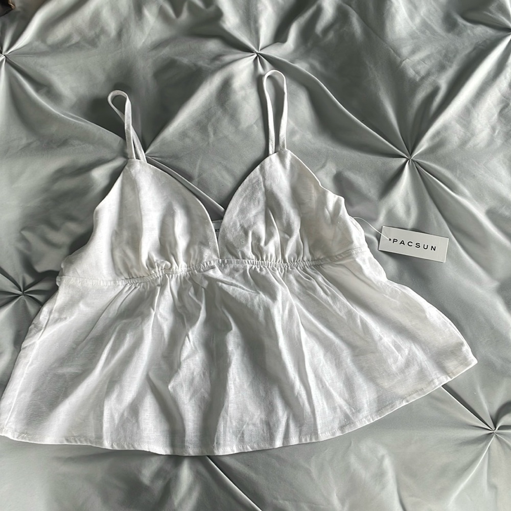 Linen Babydoll tank